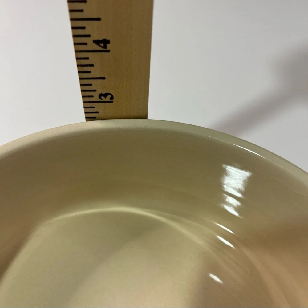 Petrageous Dog Pet Bowl Feeding Water Stoneware Green Ivory Dishwasher